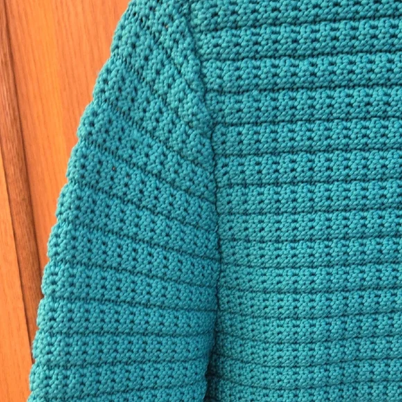 Talbots Turquoise Cardigan Sweater - Picture 8 of 9